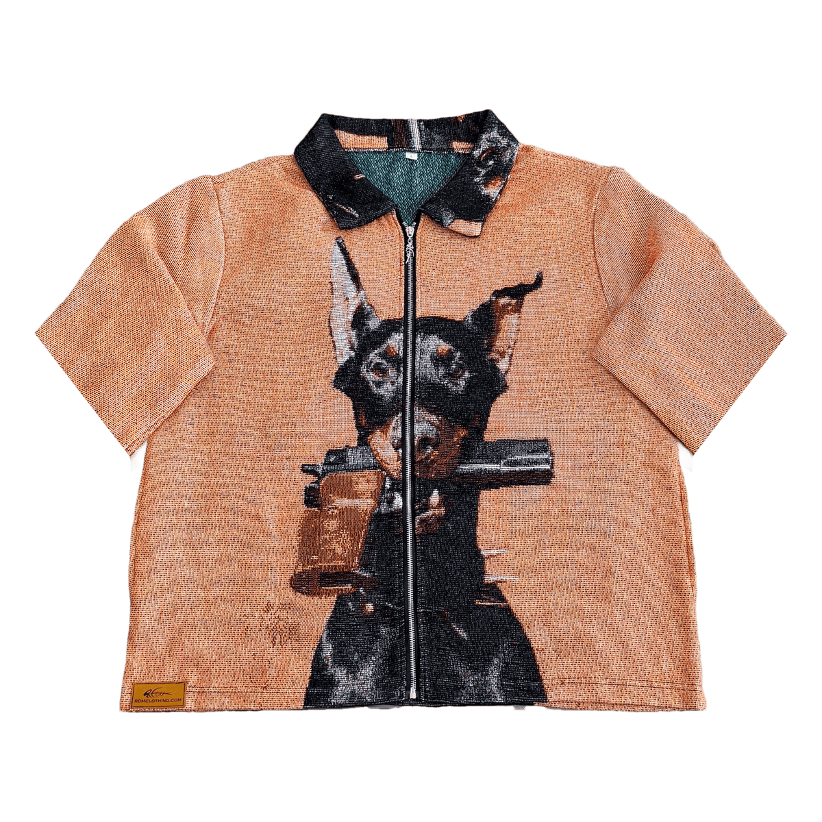 RDMCLOTHINGART tapestry hoodie DOBERMANN TAPESTRY TEE-98398