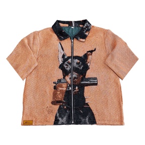 RDMCLOTHINGART tapestry hoodie DOBERMANN TAPESTRY TEE-98398