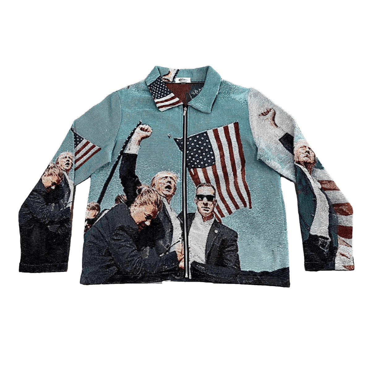 RDMCLOTHINGART tapestry hoodie FIGHT US TAPESTRY JACKET