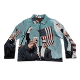 RDMCLOTHINGART tapestry hoodie FIGHT US TAPESTRY JACKET