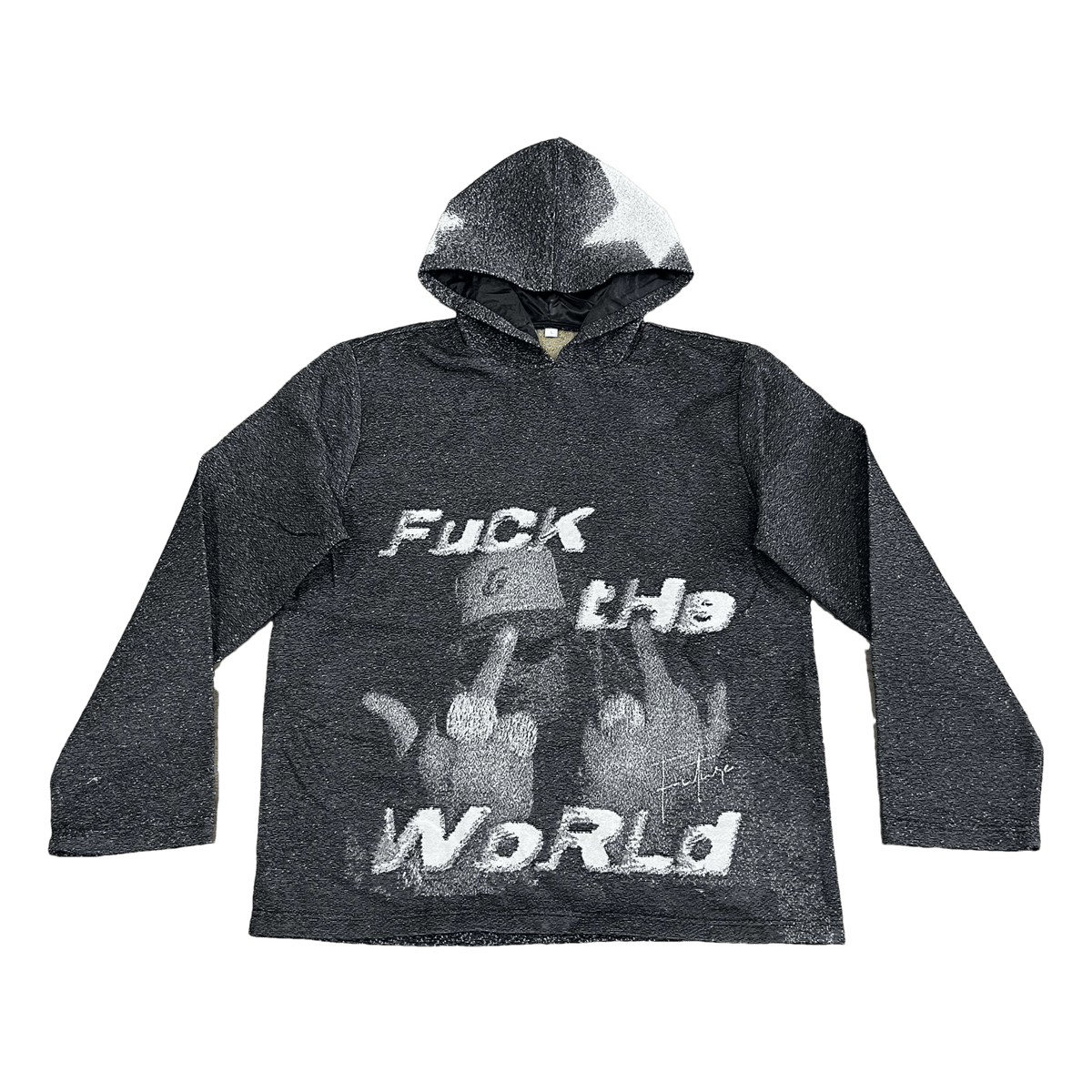 RDMCLOTHINGART tapestry hoodie FXXK THE WORLD TAPESTRY HOODIE