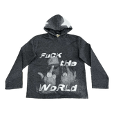 RDMCLOTHINGART tapestry hoodie FXXK THE WORLD TAPESTRY HOODIE