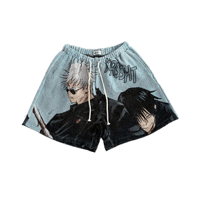 RDMCLOTHINGART tapestry hoodie GOJO VS TOJI TAPESTRY SHORTS