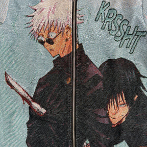 RDMCLOTHINGART tapestry hoodie GOJO VS TOJI TAPESTRY TEE-98327