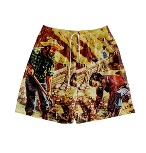 RDMCLOTHINGART tapestry hoodie GOLDEN LIFE TAPESTRY SHORTS