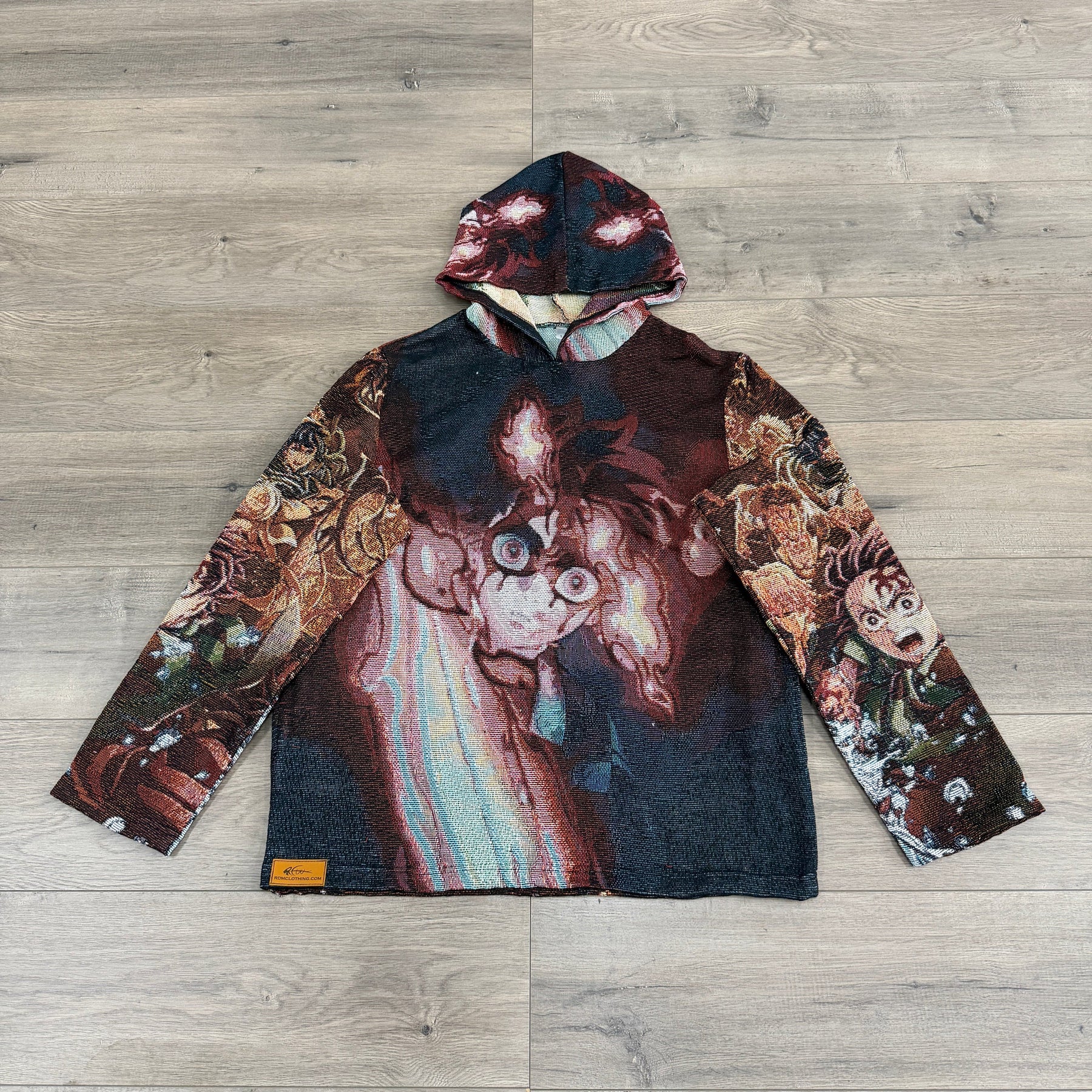 RDMCLOTHINGART tapestry hoodie INFINITY CASTLE TAPESTRY HOODIE