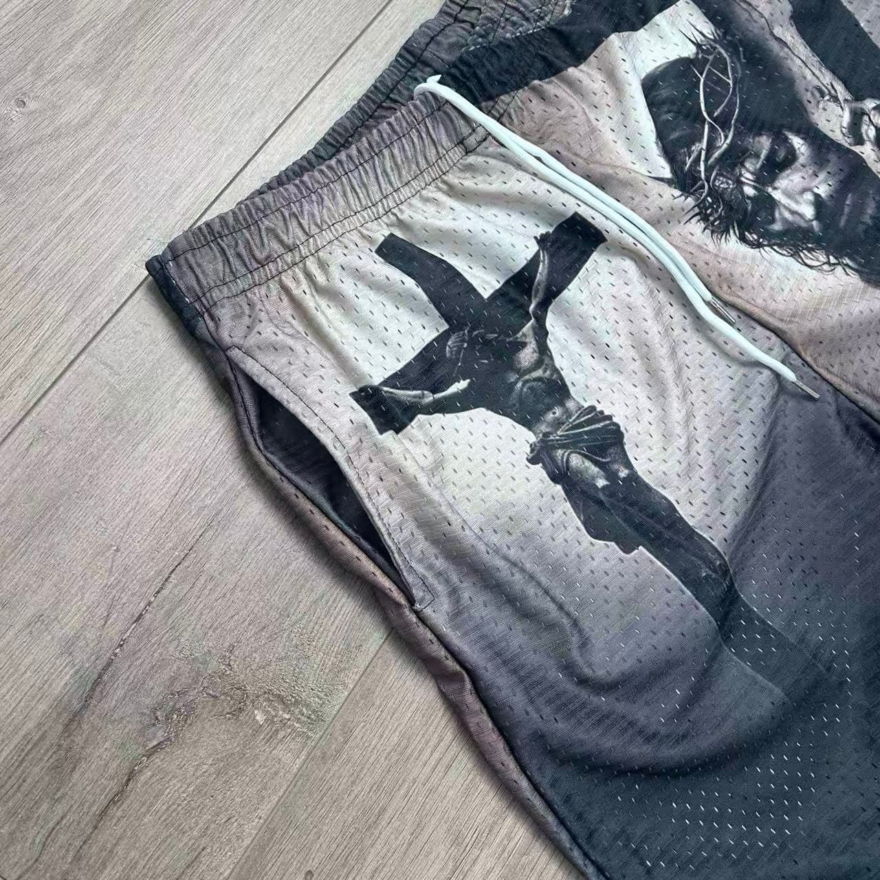 RDMCLOTHINGART tapestry hoodie JESUS V3-8752