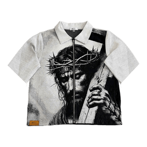 RDMCLOTHINGART tapestry hoodie JESUS V3 TAPESTRY TEE-98309