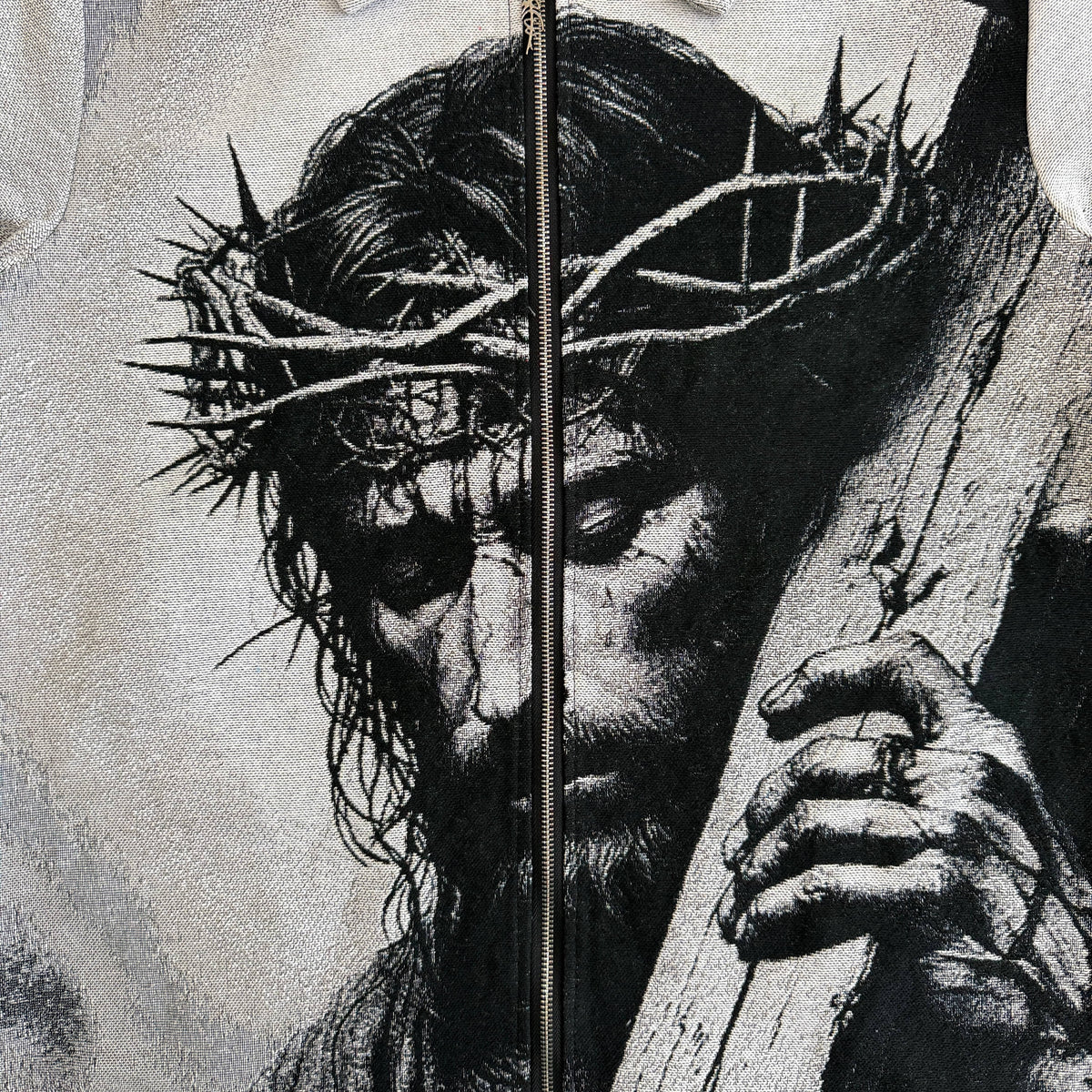 RDMCLOTHINGART tapestry hoodie JESUS V3 TAPESTRY TEE-98309