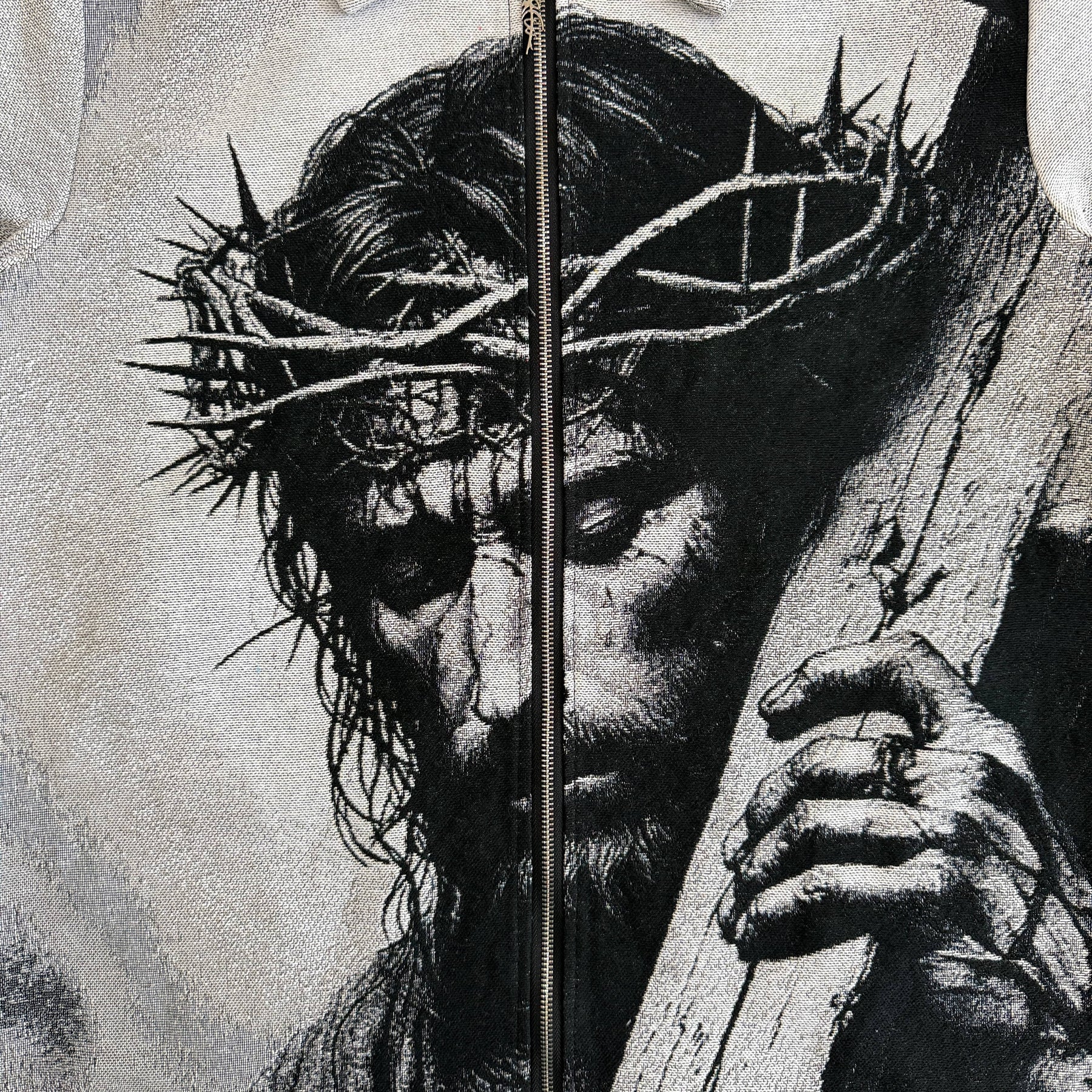 RDMCLOTHINGART tapestry hoodie JESUS V3 TAPESTRY TEE-98309