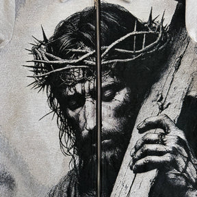 RDMCLOTHINGART tapestry hoodie JESUS V3 TAPESTRY TEE-98309