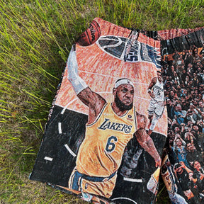 RDMCLOTHINGART tapestry hoodie LBJ TAPESTRY SHORTS