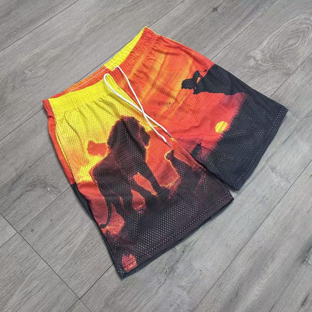 RDMCLOTHINGART tapestry hoodie LION KING-8756