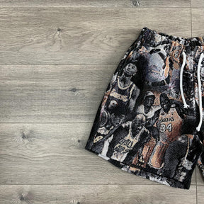 MAMBA FOREVER TAPESTRY SHORTS - RDMCLOTHINGART