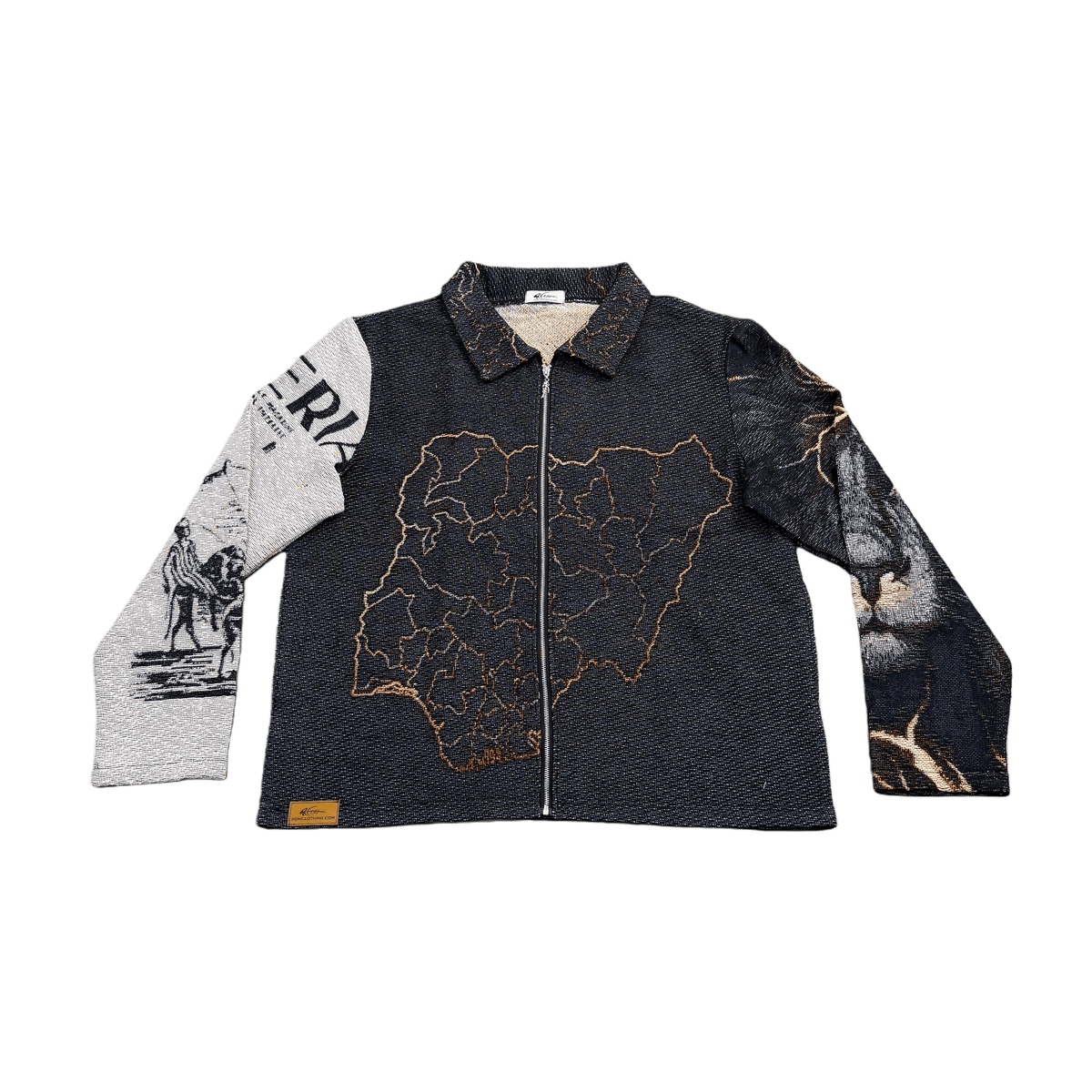 RDMCLOTHINGART tapestry hoodie NIGERIA TAPESTRY JACKET