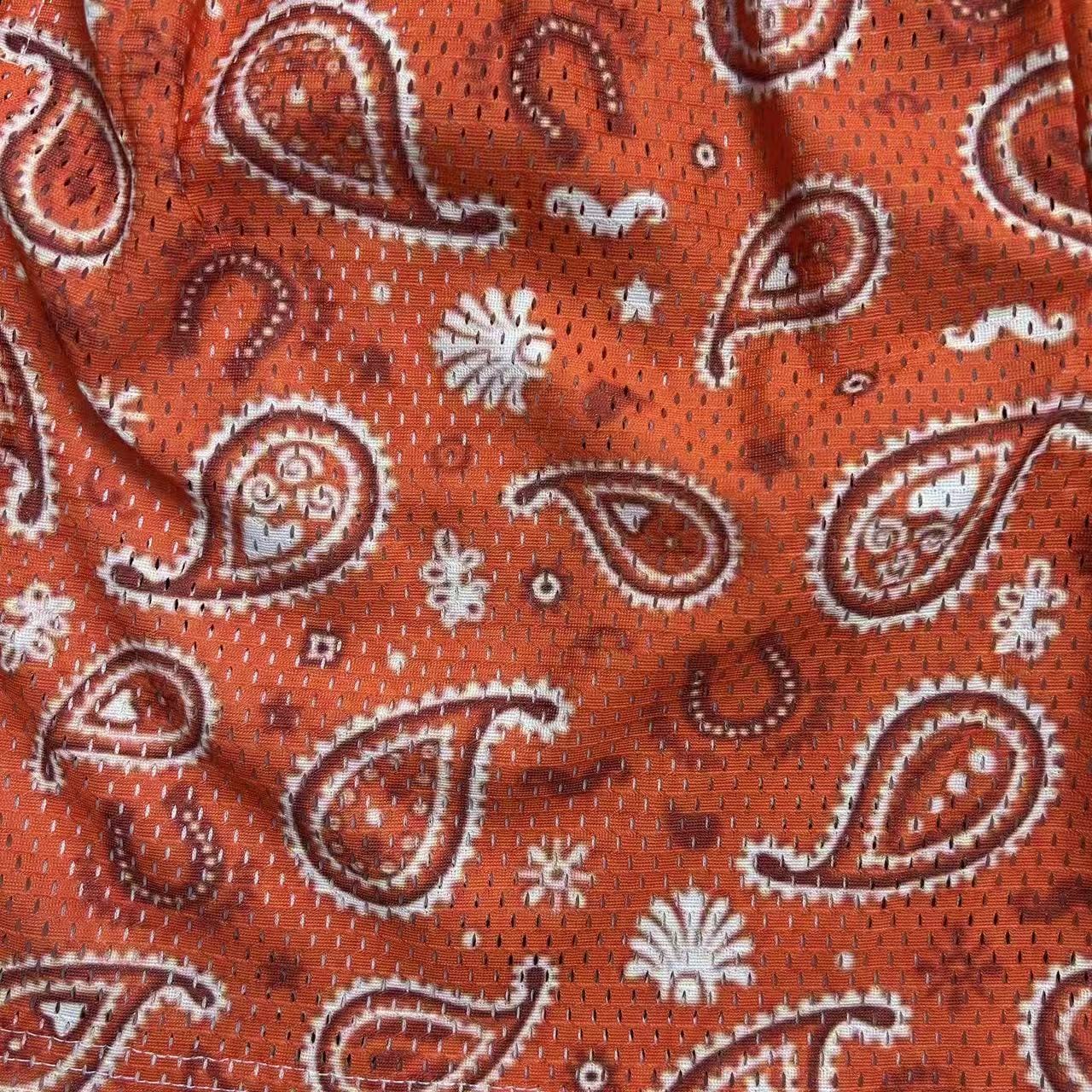 RDMCLOTHINGART tapestry hoodie ORANGE PAISLEY-8797