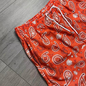 RDMCLOTHINGART tapestry hoodie ORANGE PAISLEY-8797