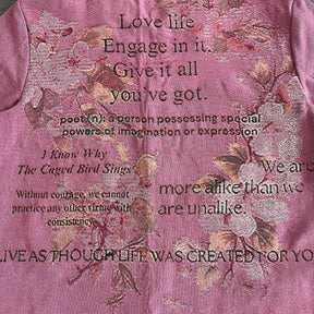 RDMCLOTHINGART tapestry hoodie PINK MAYA TAPESTRY JACKET