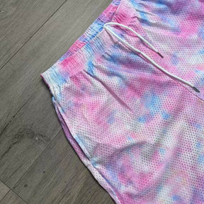 RDMCLOTHINGART tapestry hoodie PINK TIE DIE-8800
