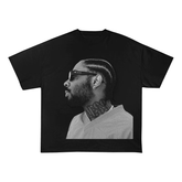 RDMCLOTHINGART tapestry hoodie Pop Smoke Portrait Oversized Heavyweight Cotton Tee-6006