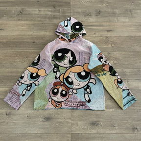 RDMCLOTHINGART tapestry hoodie POWERPUFF GIRLS TAPESTRY HOODIE
