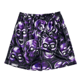 PURPLE SKULL MESH SHORTS-8735 - RDMCLOTHINGART