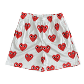 RED CDG MESH SHORTS-8716 - RDMCLOTHINGART