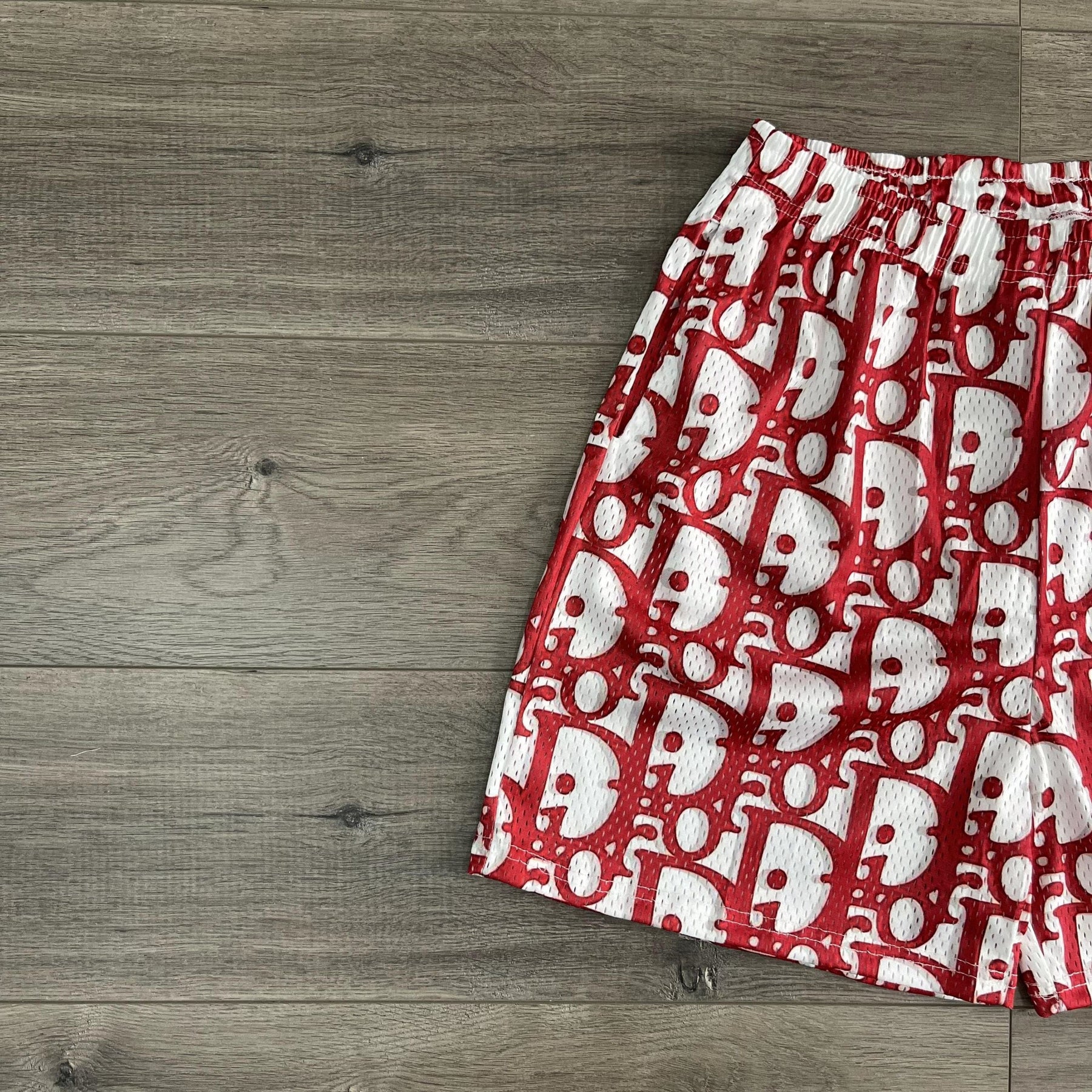 RDMCLOTHINGART tapestry hoodie RED DC MESH SHORTS-8702