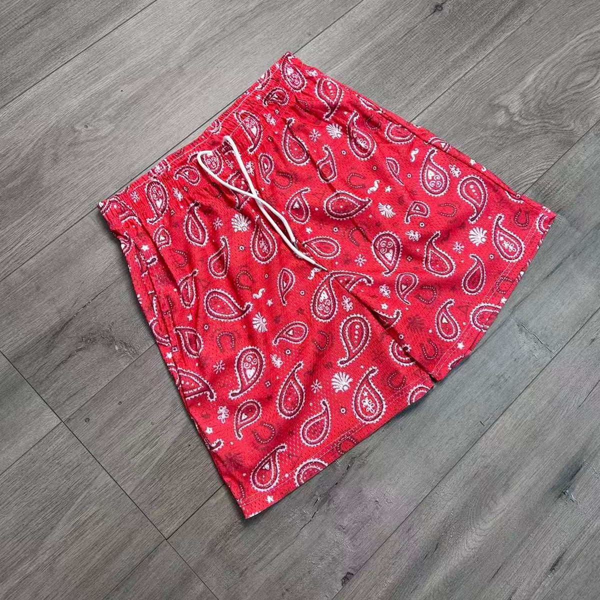 RDMCLOTHINGART tapestry hoodie RED PAISLEY-8804