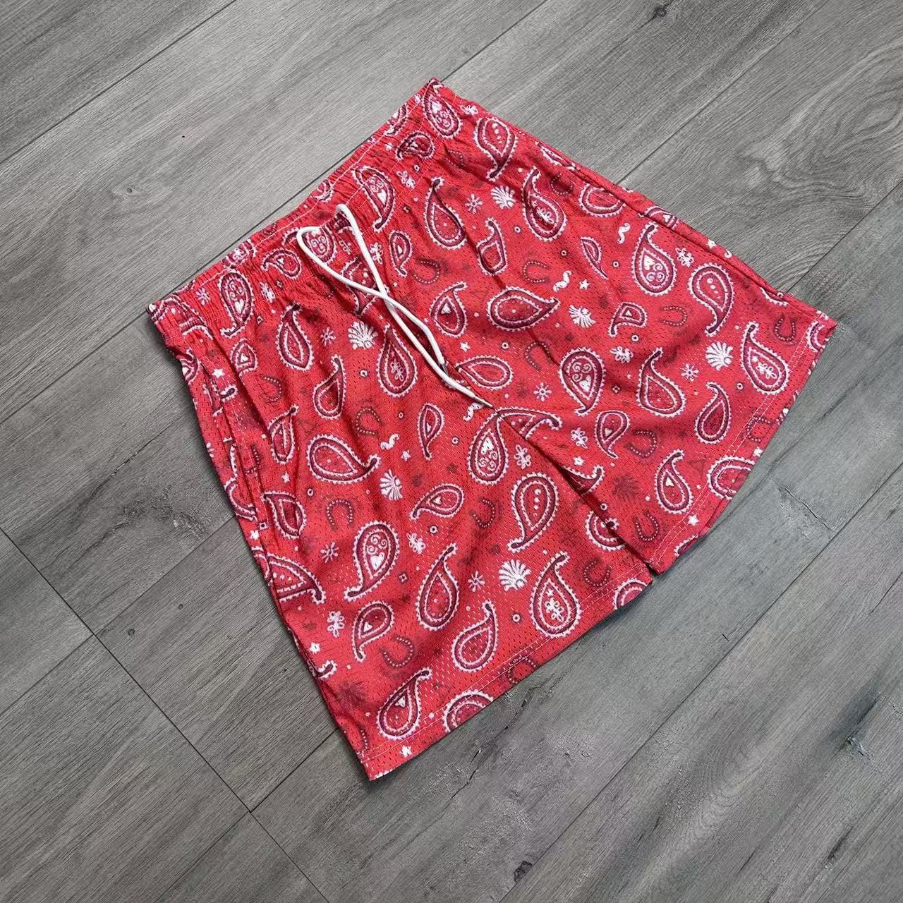 RDMCLOTHINGART tapestry hoodie RED PAISLEY-8804