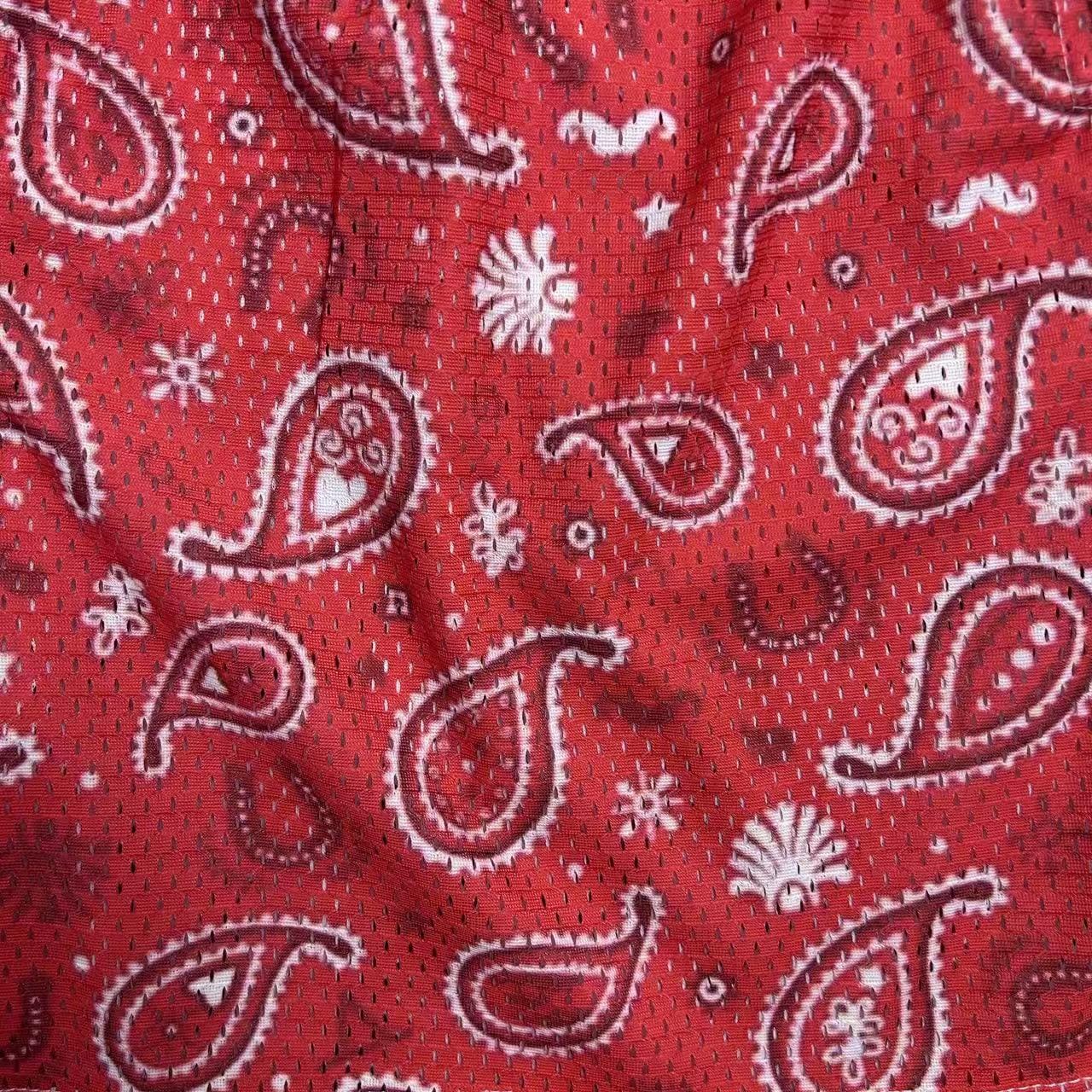 RDMCLOTHINGART tapestry hoodie RED PAISLEY-8804