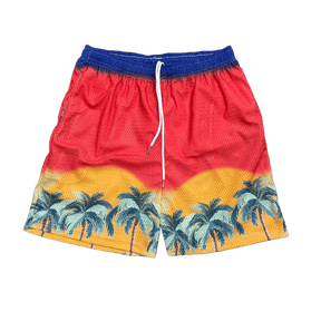 RDMCLOTHINGART tapestry hoodie SUNSET V2 MESH SHORTS-8811