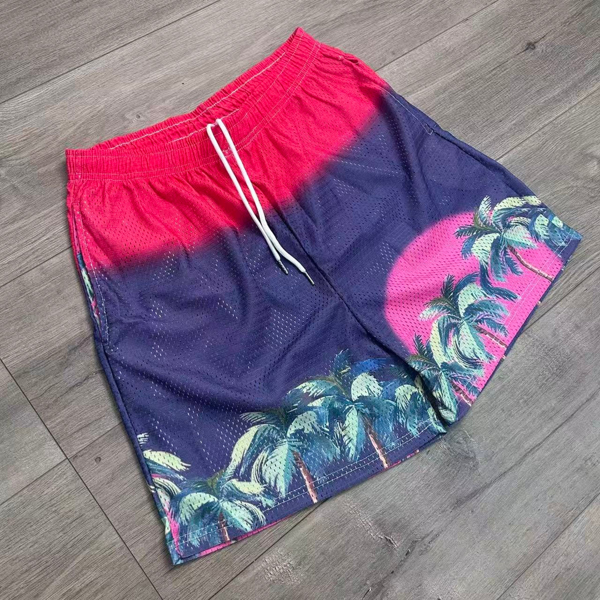RDMCLOTHINGART tapestry hoodie SUNSET V5 MESH SHORTS-8808
