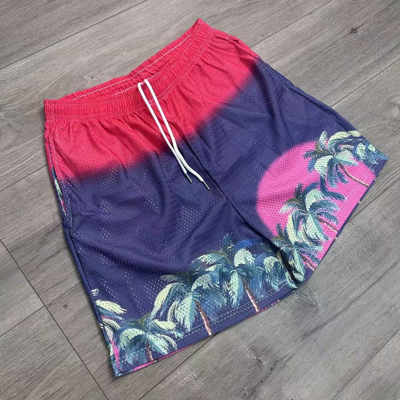 RDMCLOTHINGART tapestry hoodie SUNSET V5 MESH SHORTS-8808