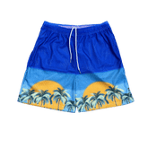 RDMCLOTHINGART tapestry hoodie SUNSET V6 MESH SHORTS-8807