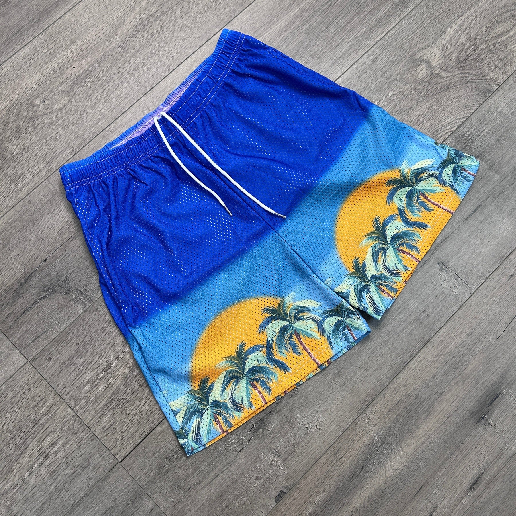 RDMCLOTHINGART tapestry hoodie SUNSET V6 MESH SHORTS-8807